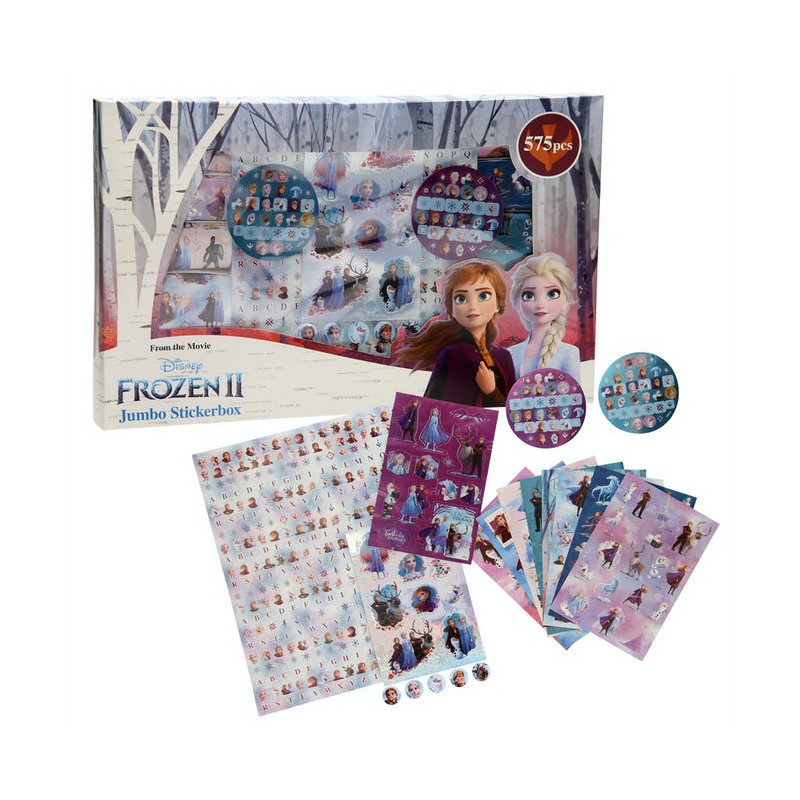 Mega voordeelbox Disney Frozen II stickers 575 stuks