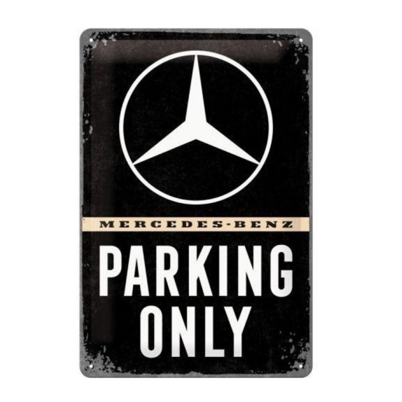 Metalen bord Mercedes-Benz Parking Only 20 x 30 cm