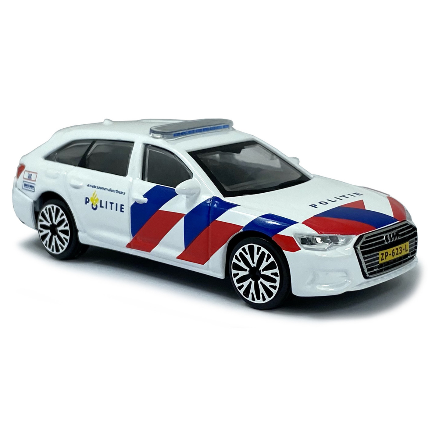 Modelauto Audi A6 Politie Nederland 2019 schaal 1:43/11 x 4 x 3 cm