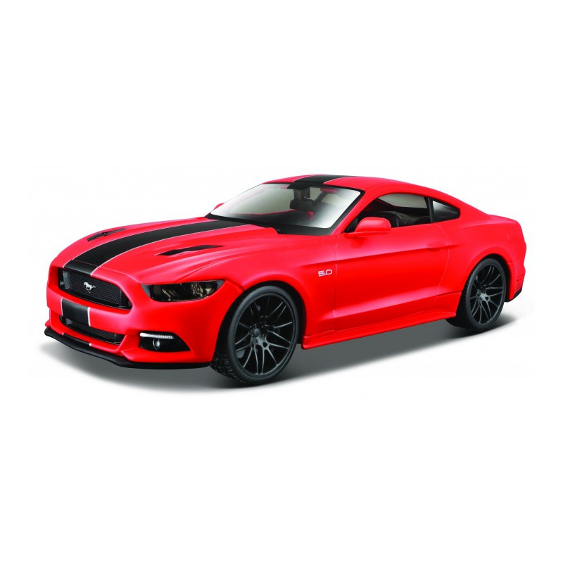 Modelauto Ford Mustang GT 2015 rood schaal 1:24-20 x 8 x 5 cm