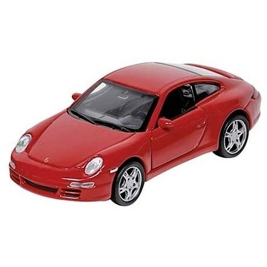 Modelauto Porsche 911 rood 1:34