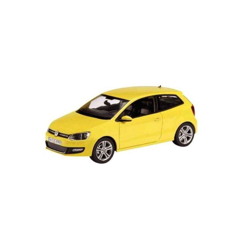 Modelauto Volkswagen Polo GTI Mark 5 geel 1:43