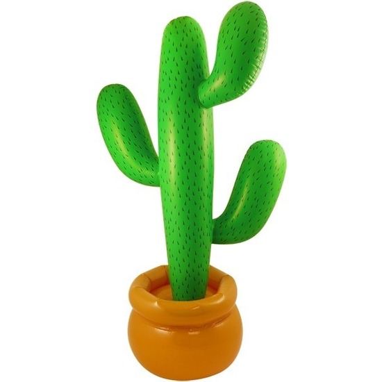 Opblaasbare cactus 87 cm feestartikelen