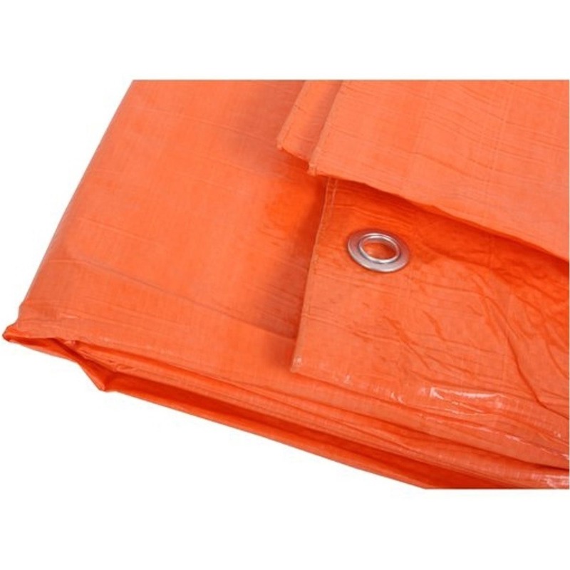 Oranje afdekzeil - dekzeil 6 x 10 meter
