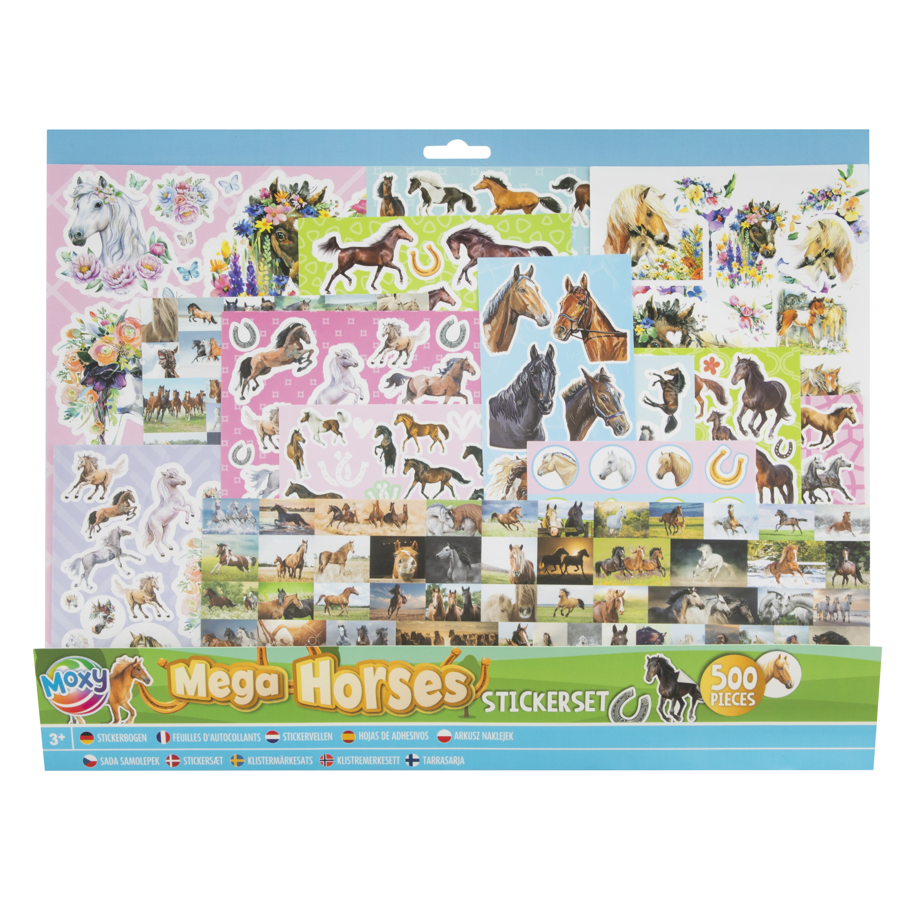 Paarden stickers set voor kinderen 500 stuks paardenliefhebber artikelen
