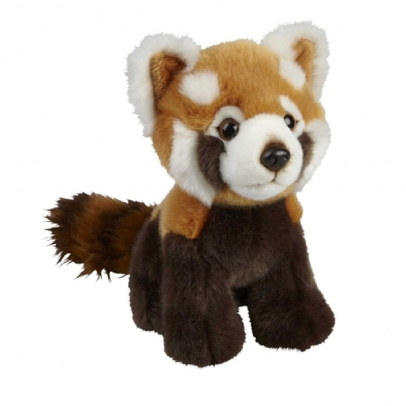Panda speelgoed artikelen panda knuffelbeest rood 18 cm