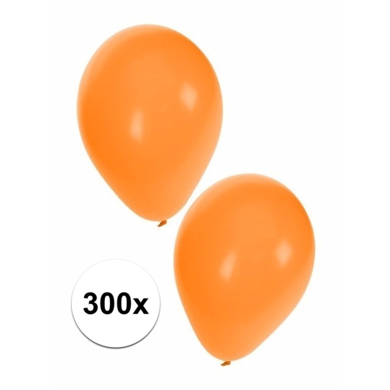 Party ballonnen oranje, 300 stuks