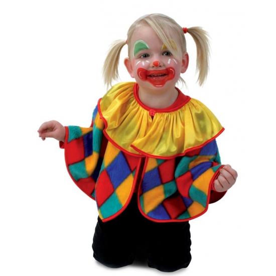Peuter clowns verkleed ponchos