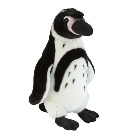 Pinguins speelgoed artikelen pinguin knuffelbeest zwart/wit 32 cm