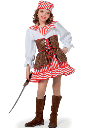 Piraat jurkje voor meisjes