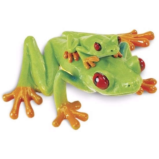Plastic speelgoed dieren figuur roodoog boomkikker 7 cm