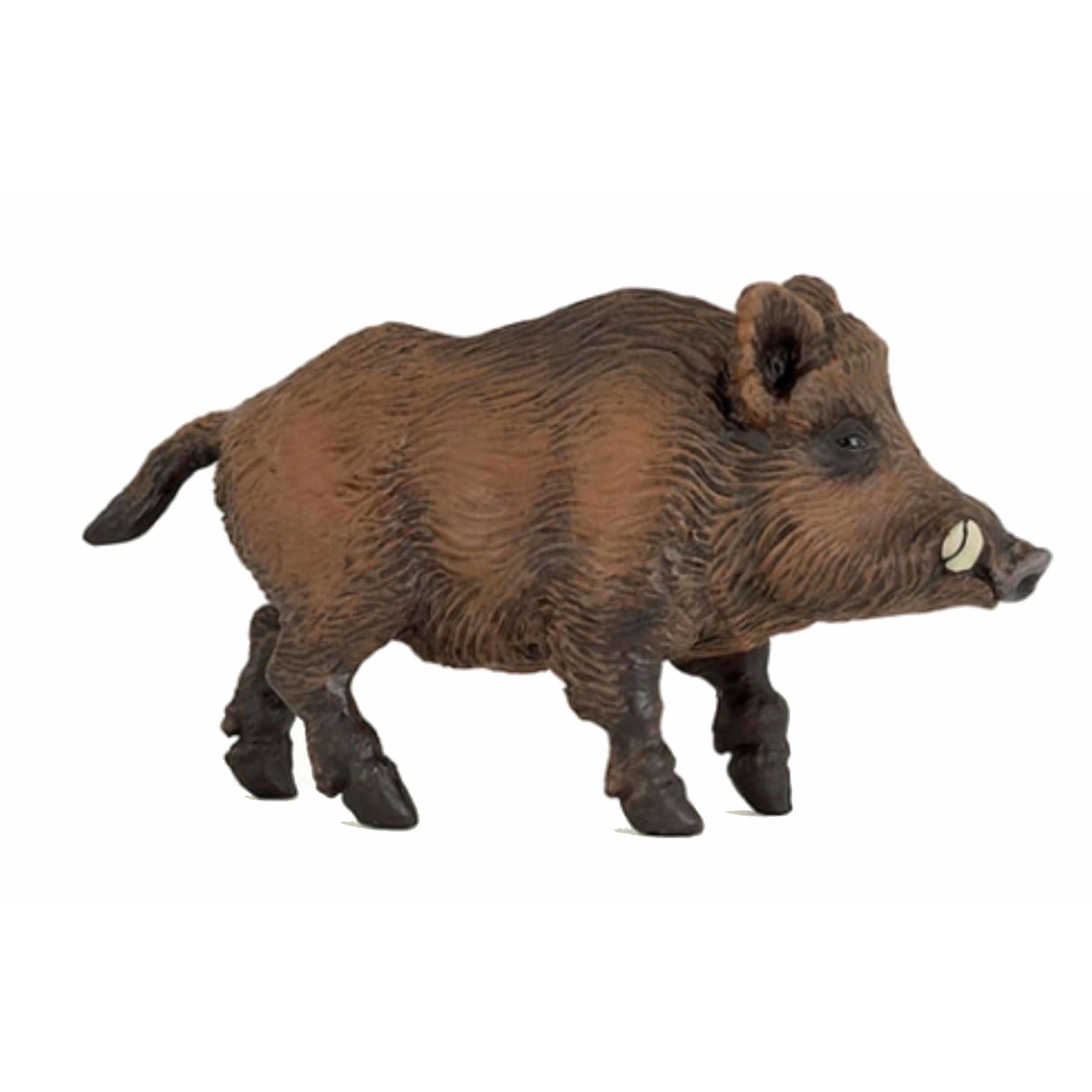 Plastic speelgoed dieren figuur wild zwijn 9,5 cm