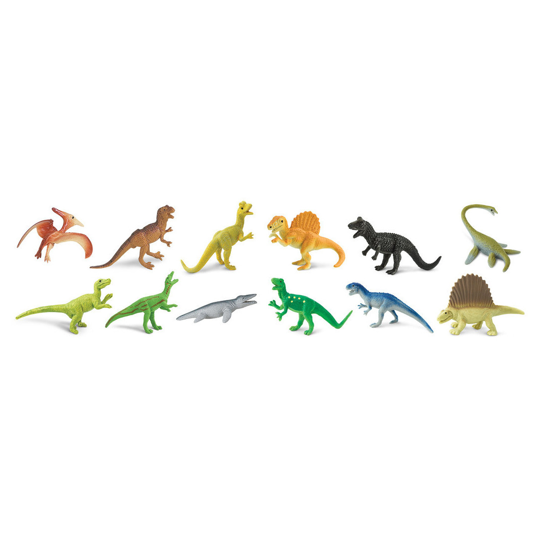 Plastic speelgoed figuren dinosaurussen / set van 12 stuks