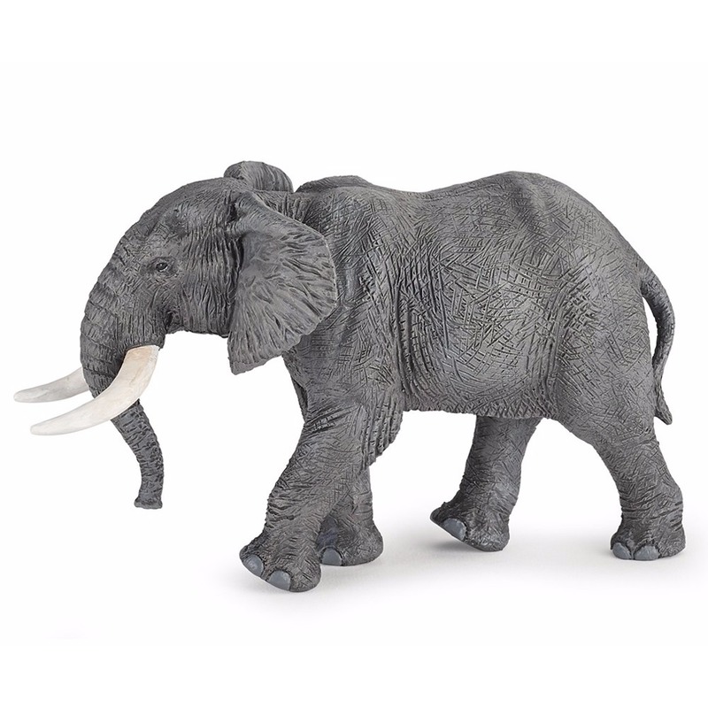 Plastic speelgoed figuur Afrikaanse olifant 16 cm