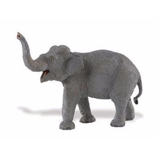 Plastic speelgoed figuur Aziatische olifant 16 cm