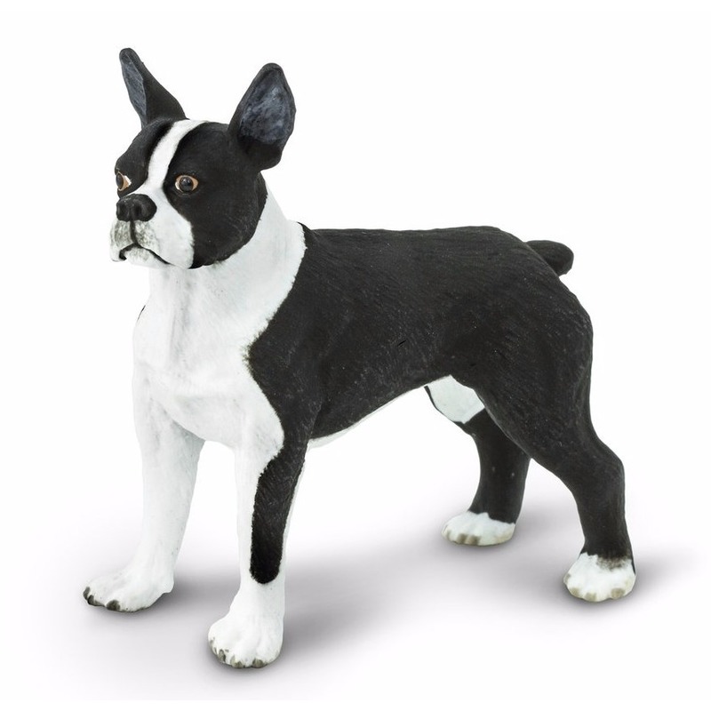 Plastic speelgoed figuur Bostonterrier hond 5 cm