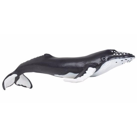Plastic speelgoed figuur bultrug walvis van 17 cm