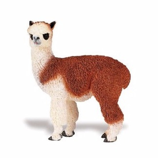 Plastic speelgoed figuur dier alpaca 9 cm