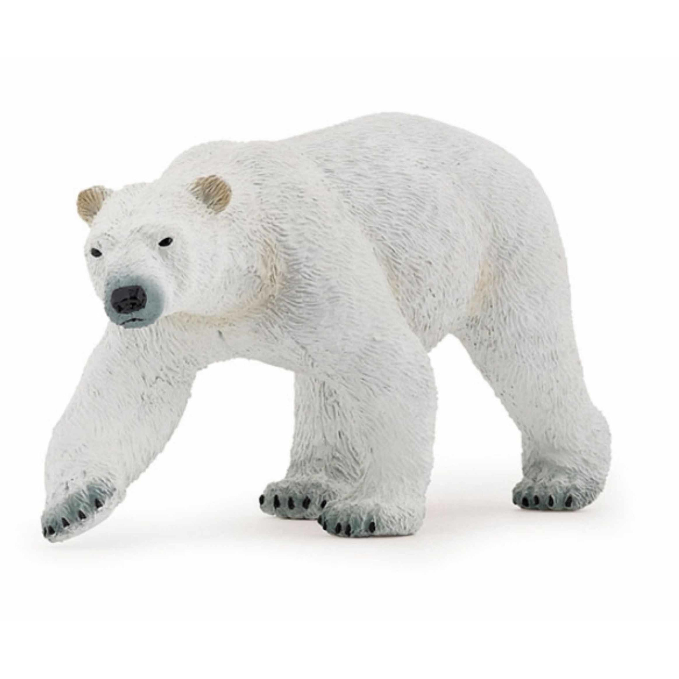 Plastic speelgoed figuur ijsbeer 14 cm