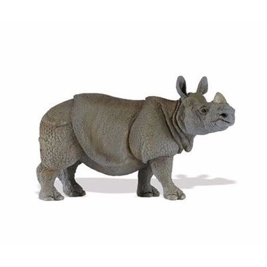 Plastic speelgoed figuur Indische neushoorn 12 cm