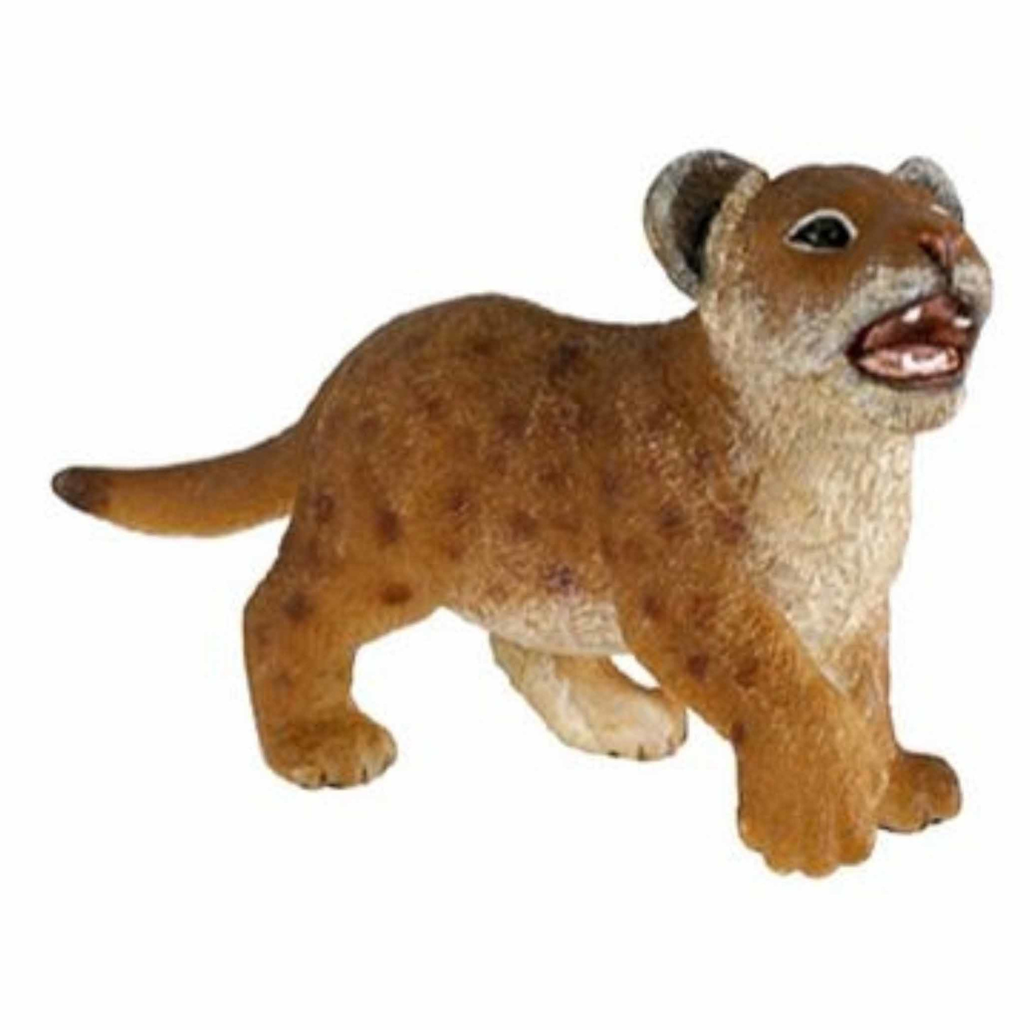 Plastic speelgoed figuur leeuwen welpje 7 cm