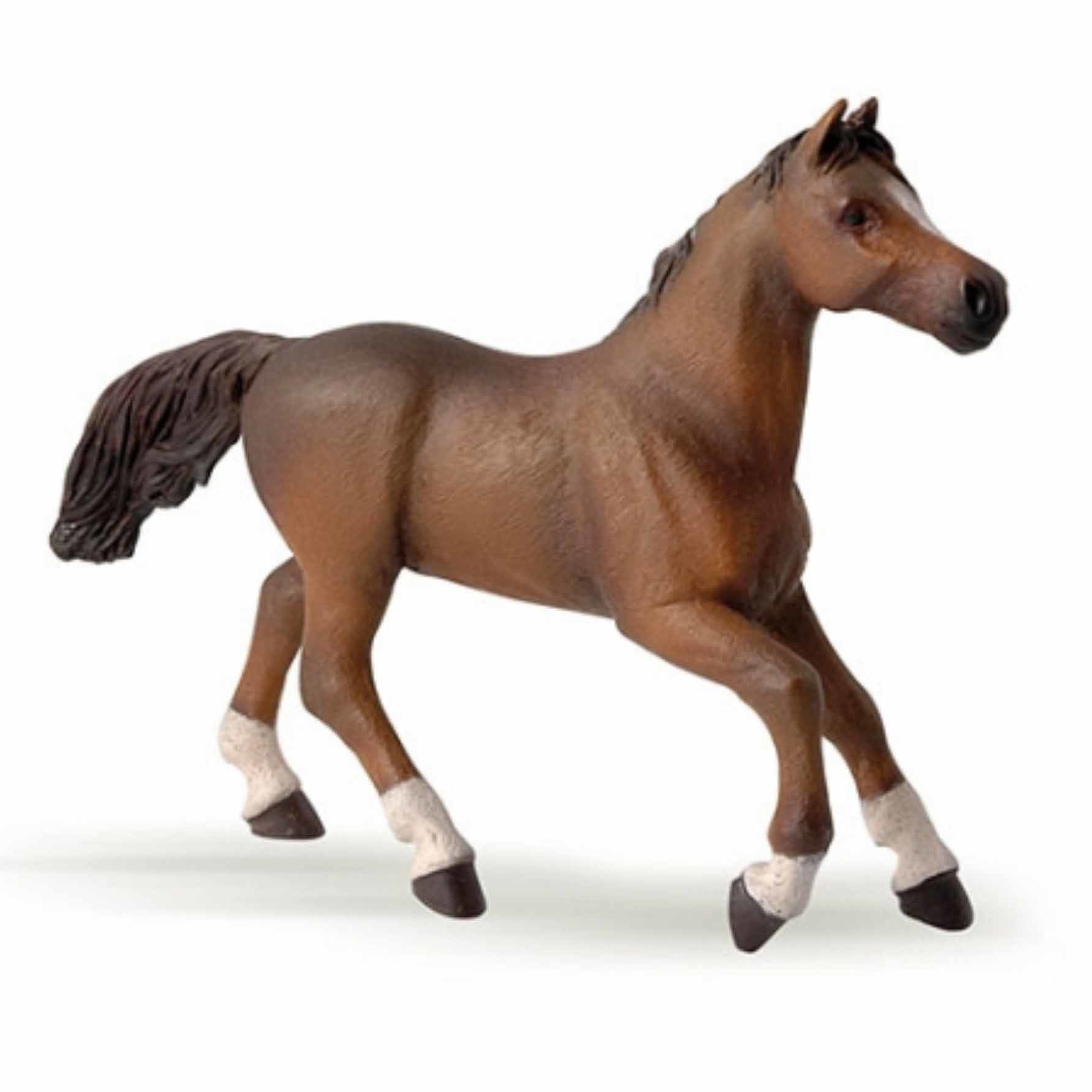 Plasticspeelgoed figuur bruin Arabieren paard 15,5 cm