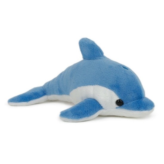 Pluche dolfijn knuffel blauw 20 cm speelgoed