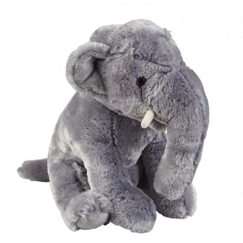 Pluche grijze olifant knuffel 30 cm speelgoed