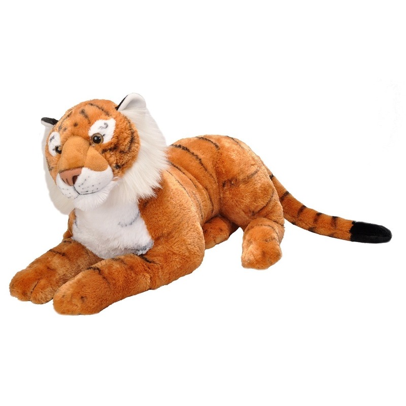 Pluche grote tijger knuffel 76 cm