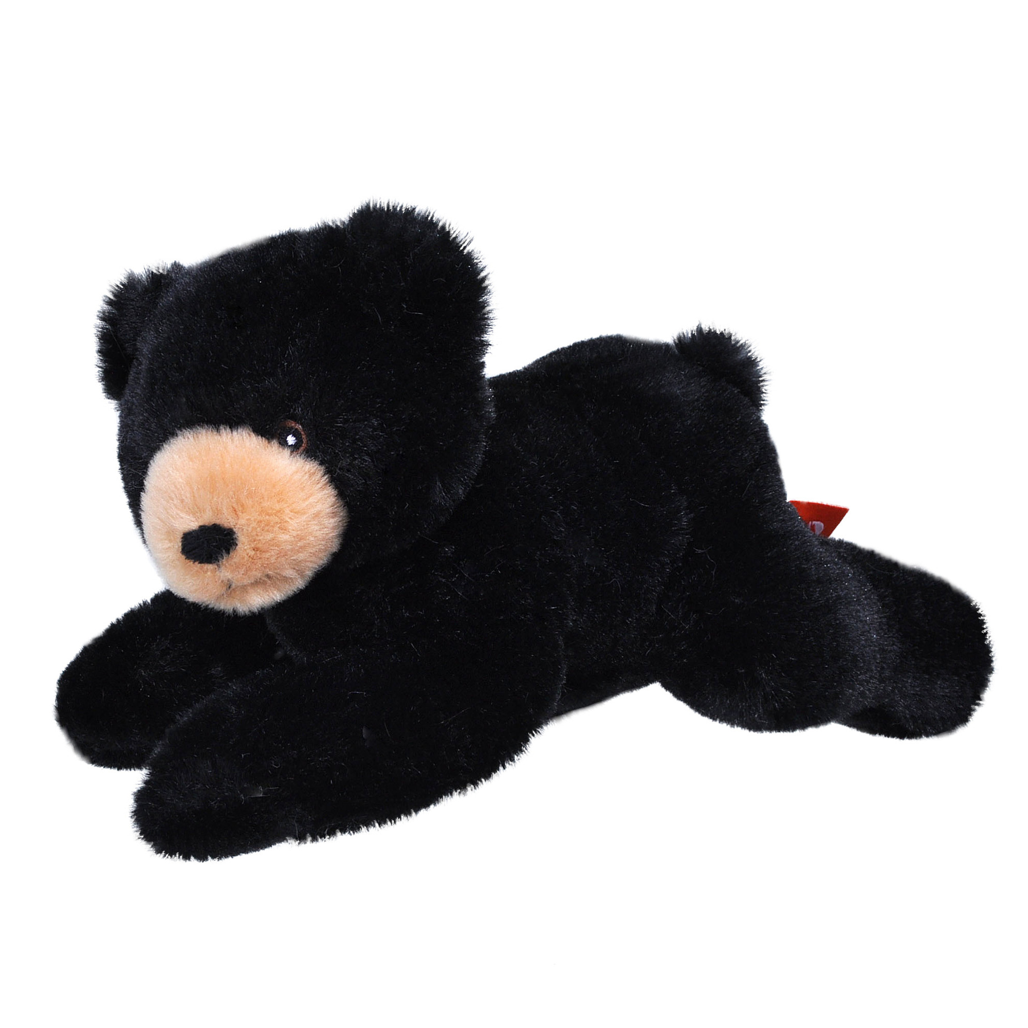 Pluche knuffel dieren Eco-kins zwarte beer van 22 cm