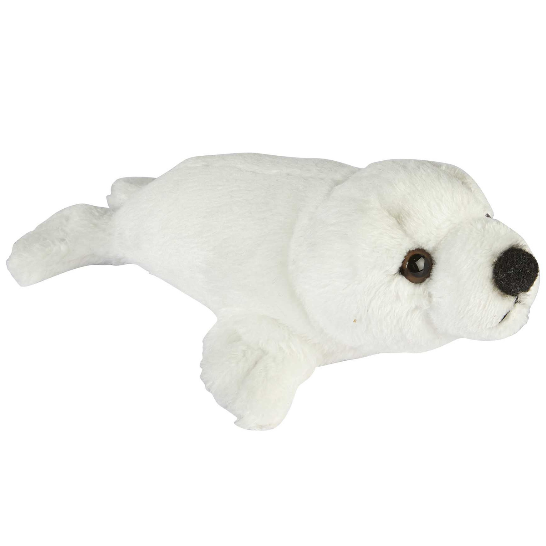 Pluche knuffel dieren Witte zeehond pup van 15 cm