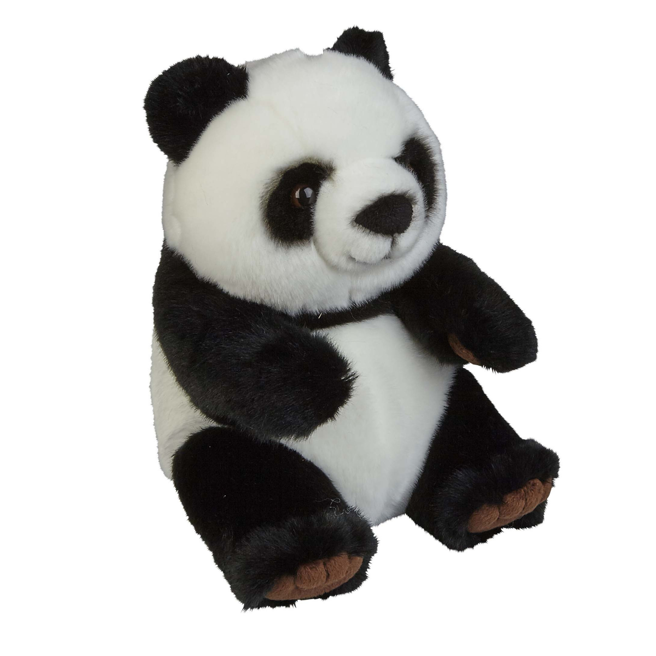 Pluche knuffel dieren zwart/witte panda 28 cm