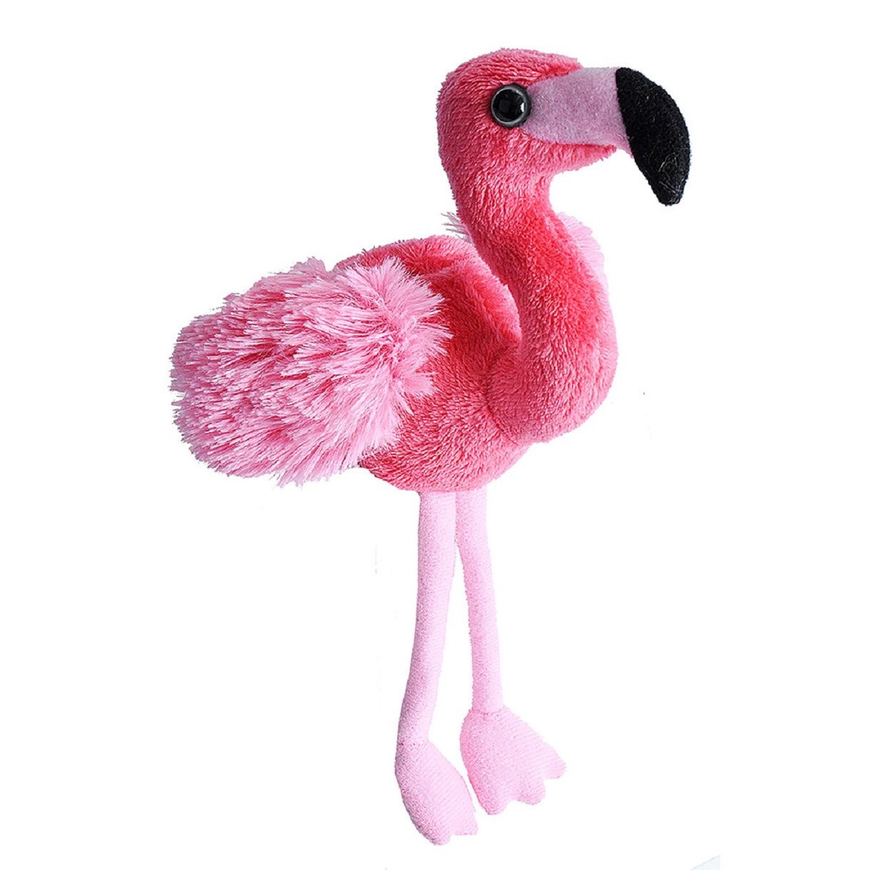 Pluche knuffel Flamingo vogel van 13 cm