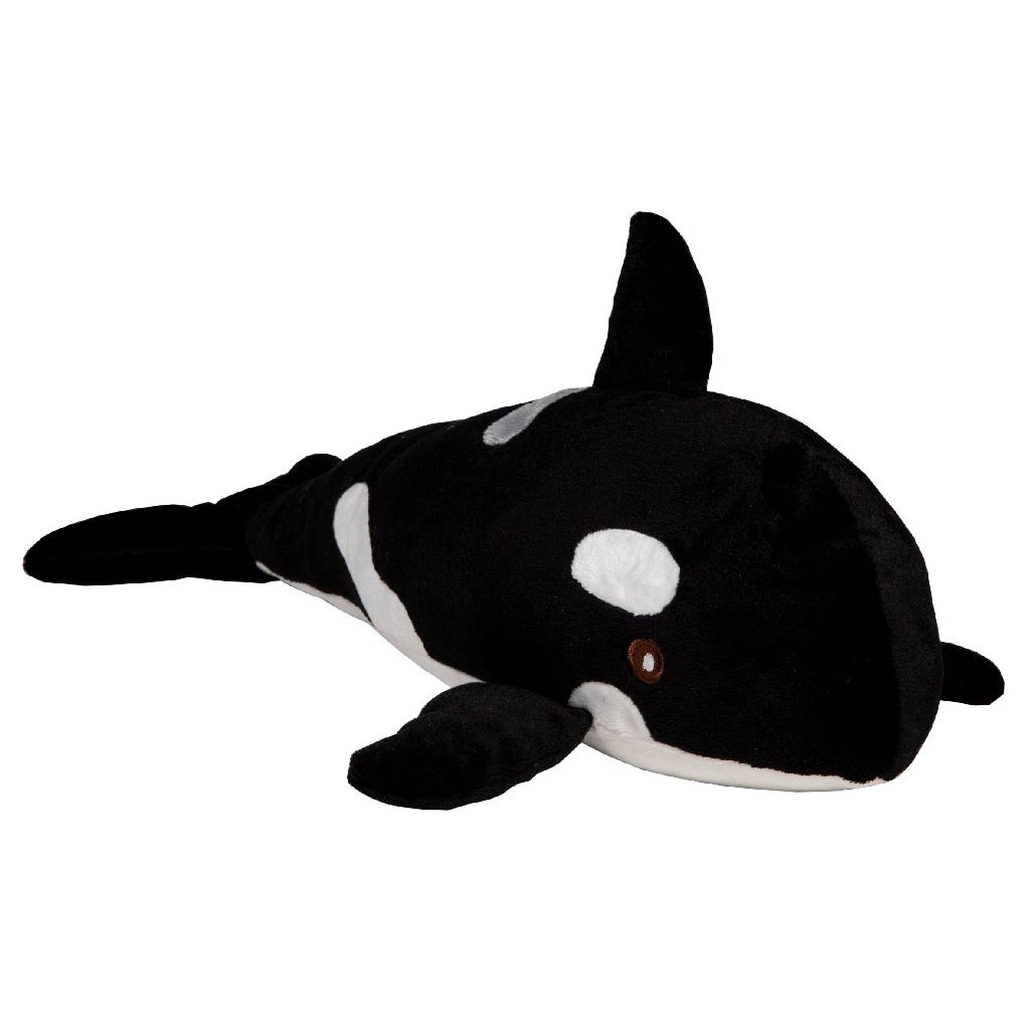 Pluche knuffel orka zwart/wit 40 cm