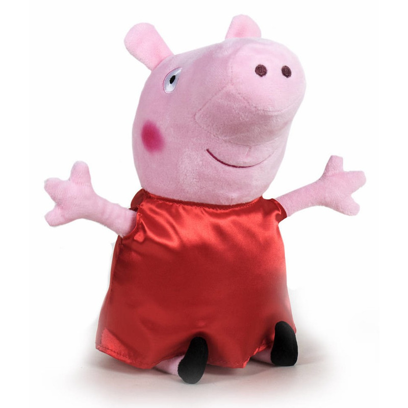 Pluche Peppa Pig/Big knuffel in rode outfit 42 cm speelgoed