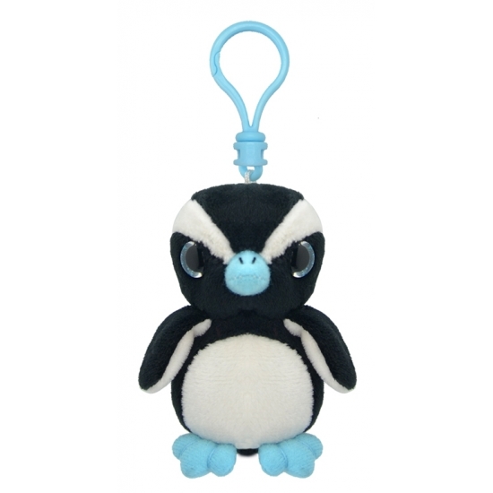 Pluche pinguin sleutelhanger 9 cm