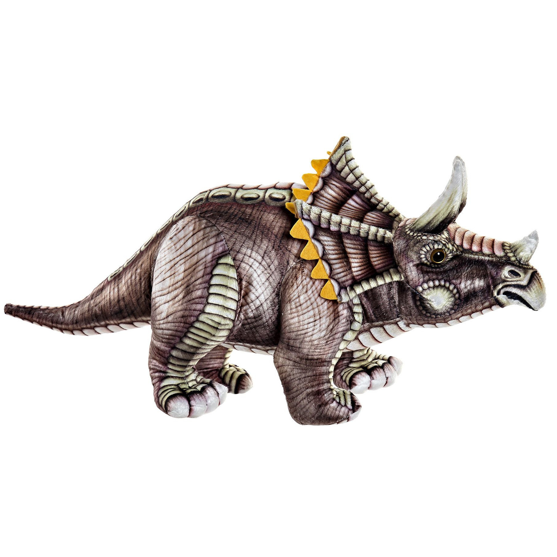 Pluche speelgoed knuffel dinosaurus Triceratops 62 cm