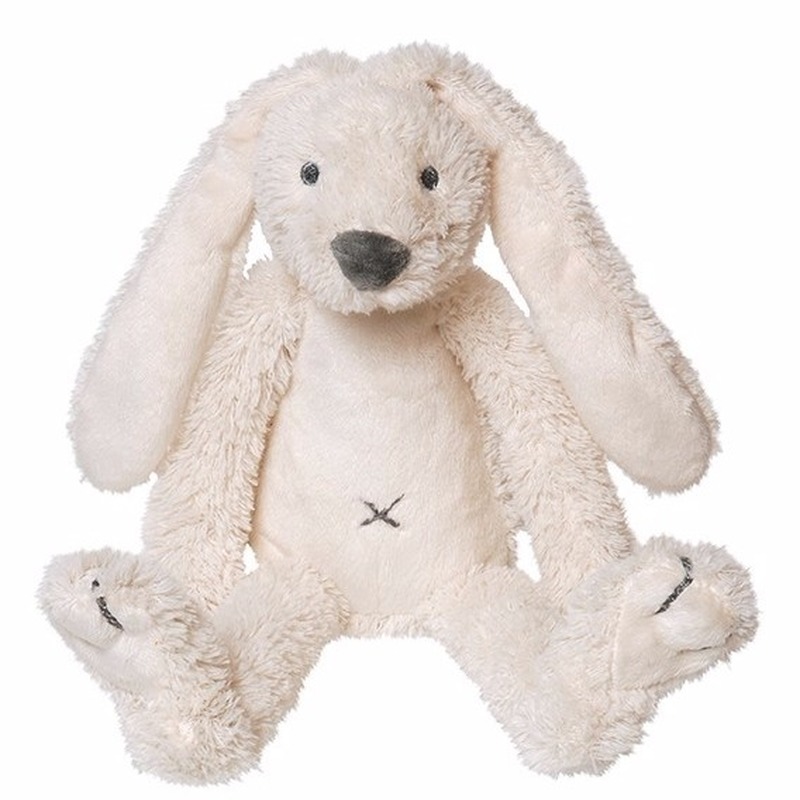 Pluche witte konijnen knuffel Richie 28 cm