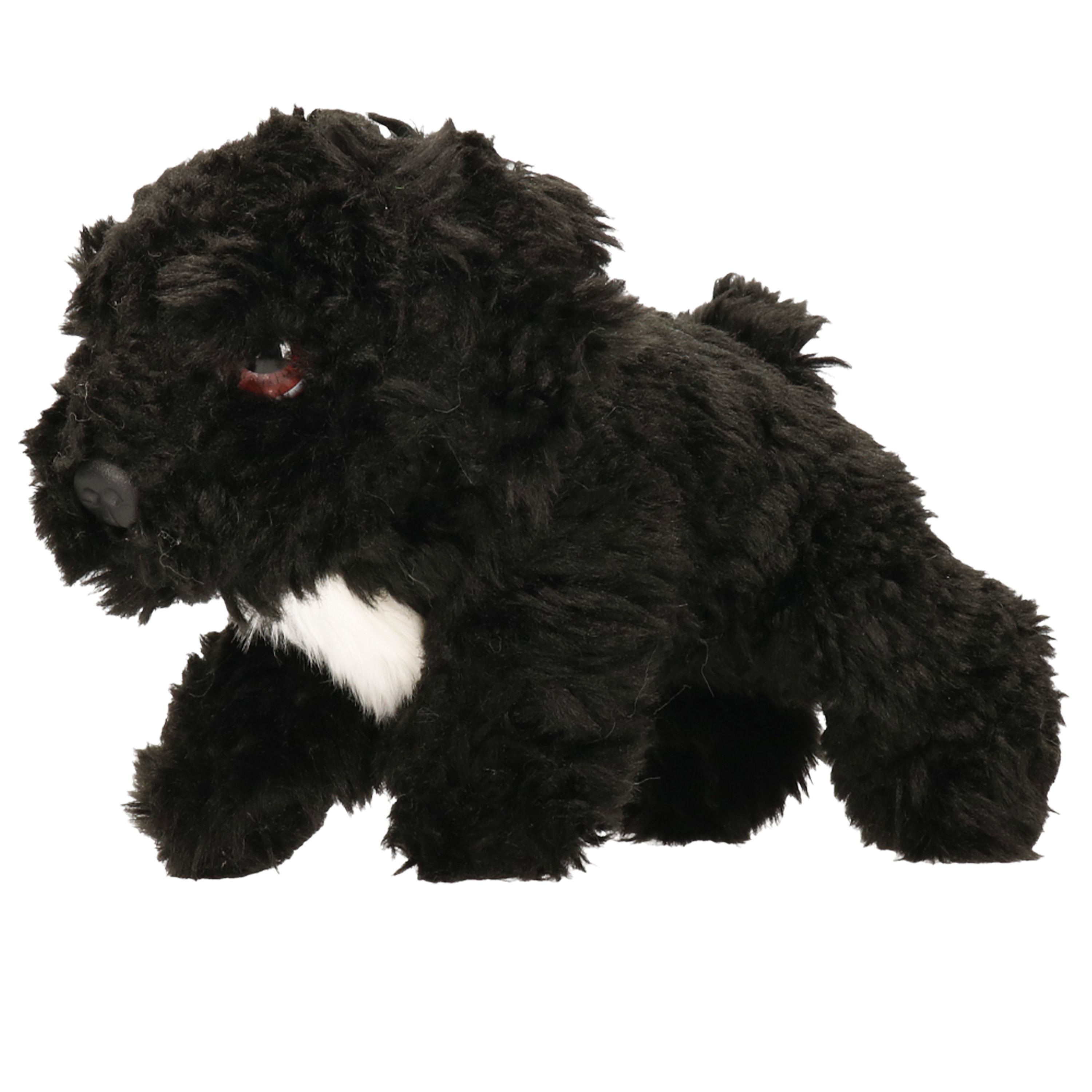 Pluche zwarte Cockapoo puppy honden knuffel 25 cm