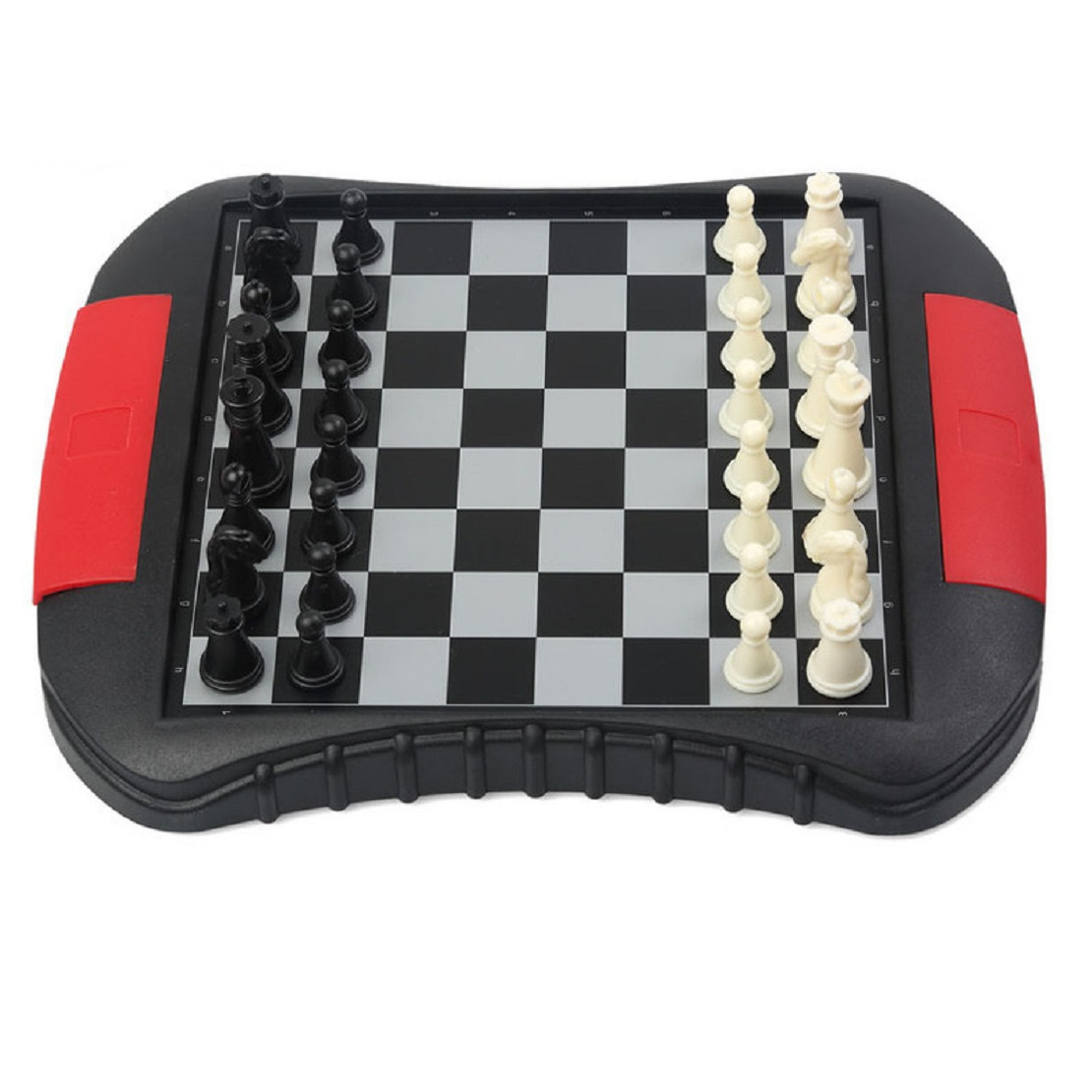 Reisspellen/bordspellen magnetisch schaakspel/schaken set