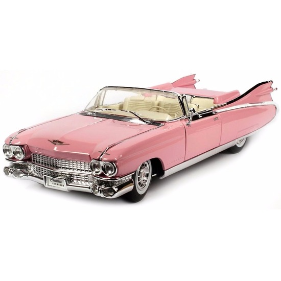 Roze Cadillac cabriolet 1959 1:18