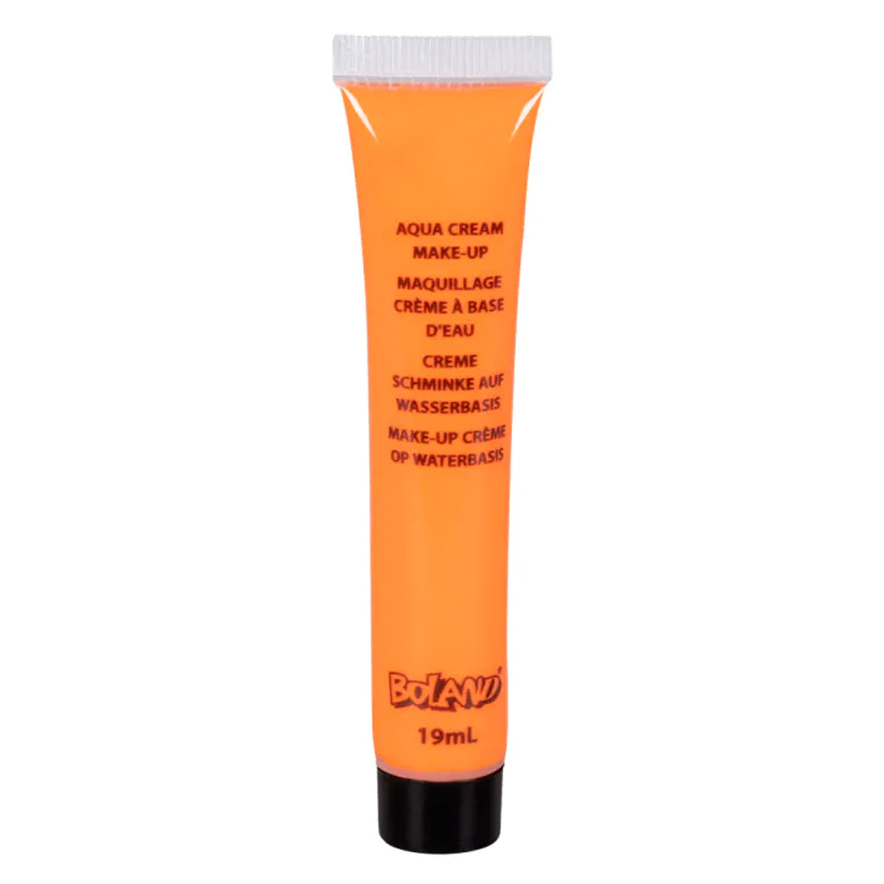 Schmink-make-up tube oranje 19 gram waterbasis carnaval-Halloween