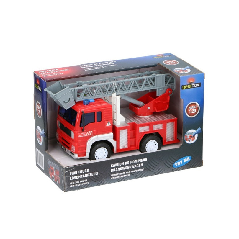 Speelgoed brandweerwagen 18 x 10 x 11 cm