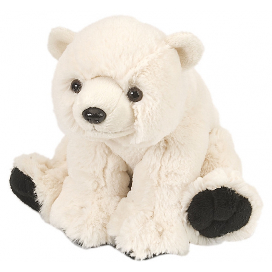 Speelgoed knuffel ijsbeer 20 cm