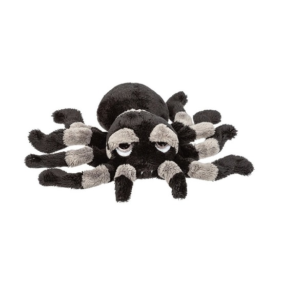 Spinnen speelgoed artikelen tarantula knuffelbeest grijs 13 cm