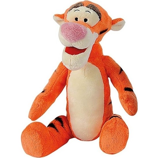 Tijgers speelgoed artikelen Disney Teigetje knuffelbeest oranje 19 cm