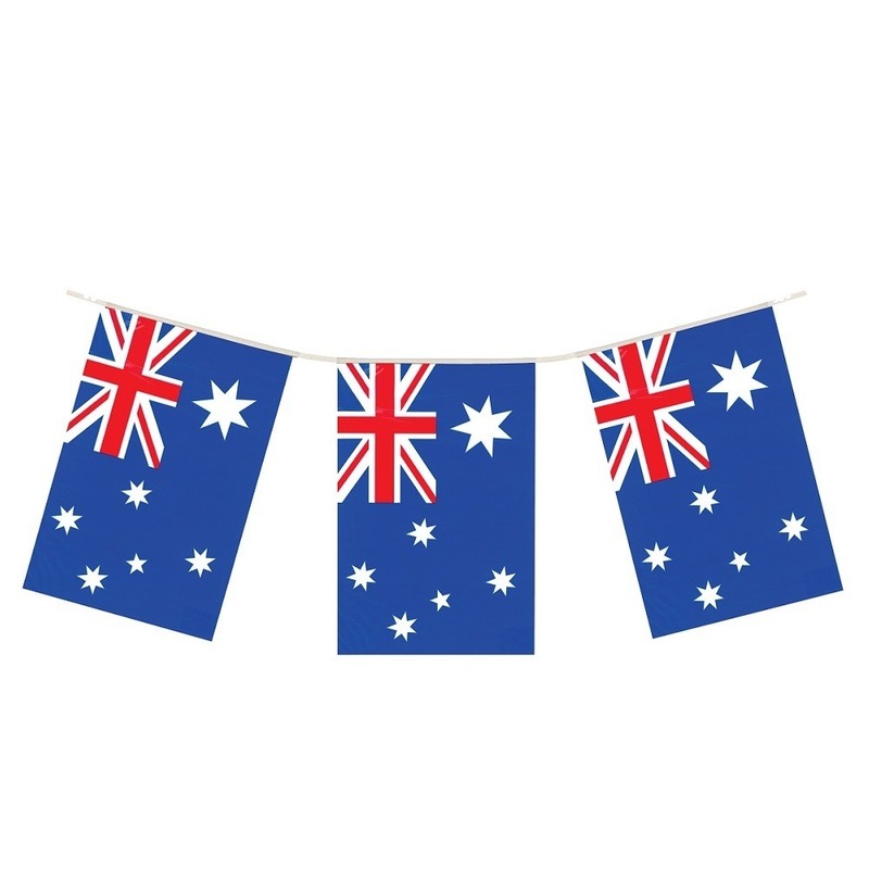 Vlaggenlijn Australie 4 meter landen decoratie