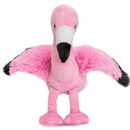 Warme knuffel kruik flamingo 18 cm