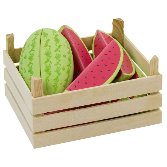 Watermeloenschijven van hout