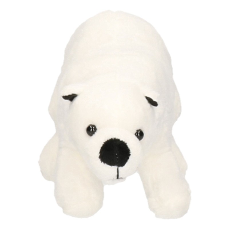 Witte pluche ijsbeer knuffel 21 cm